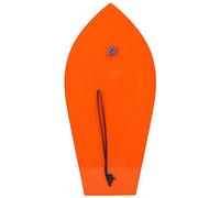 GLOGLOW Planche de pêche portable en plastique orange avec fil bleu, accessoire pratique pour les voyages en bateau de pêche et l'aventure (10#)