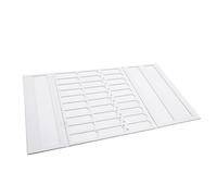 GLOGLOW Plaque de Rangement de Diapositive de Microscope Plateau de Diapositive Microscope Pliable, Conception Facile à accessibilité Empilable pour les Fournitures d'éducation des Sciences en