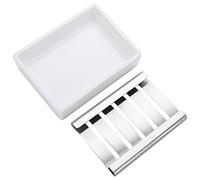 GLOGLOW Plat, Plateau à Vaisselle avec Grille de Drainage pour Salle de Bain Cuisine COMPTEST-TEP SPONGES Scurpers Plat, Porte-Porte-céramique en Acier Inoxydable Nan Salle de Bain