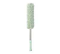 GLOGLOW Plumeau à Main en Microfibre, Chenille Lavable Amovible, Outil de Nettoyage Extensible, Parfait pour l'époussetage de la Maison et de la Voiture (Vert Clair)