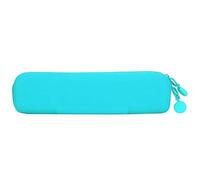 GLOGLOW Pochette à Fermeture éclair en Silicone Souple, Trousse de Toilette Compacte pour Les Voyages et Les Affaires, Organisateur étanche pour Fournitures Scolaires, 7,9 X 1,9 Pouces (Vert (Petit))