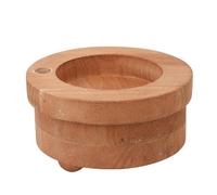 GLOGLOW Porte-gobelet en Bois, Distributeur de Gobelets Portable en Bois Marron avec Fente pour Marqueur pour Mariages, Pique-niques, Barbecues et Fêtes