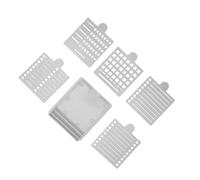 GLOGLOW Porte-Notes Collante Support de Modèle de Pochoir de Note Collant, 5 Packs pour 3x3 Notes avec Boîte de Ligne de Dessin de Gamme de Gardien Organisateur de Pad à la Maison pour les