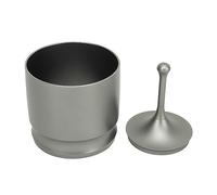 GLOGLOW Presse à Anneaux de Dosage, Tasse Doseuse à café en Alliage d'aluminium, Niveleur de café de 58 Mm pour une Distribution Uniforme du Marc pour les Baristas à Domicile (GREY)