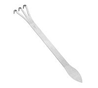 GLOGLOW Râteau à bonsaï en acier inoxydable 3 dents avec manche ergonomique