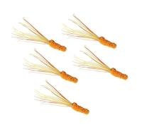 GLOGLOW Recharges de Jouets pour Chat en Fausse Herbe Verte et Jaune, Paquet de 5 Accessoires pour Teaser Les Mauvaises Herbes en Queue de Sétaire pour Chatons de Jeu Interactifs, Chats d'intérieur