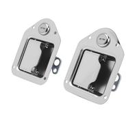GLOGLOW Remplacement de Serrure de Boîte à Outils de Camion, Conception en Acier Inoxydable avec Clés, Loquet sécurisé pour Camions, Camping-cars, Remorques, UTV, Vtt