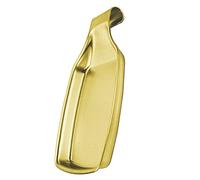 GLOGLOW Repose-Cuillère de Cuisine en Acier Inoxydable, Porte-ustensiles au Design Compact, Repose-louche et Spatule de 217 G pour la Préparation de la Cuisine sur le Comptoir et l'utilisation (GOLD)