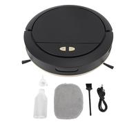 GLOGLOW Robot de balayage intelligent 7,4 V avec réservoir d'eau de 100 ml, contrôle par application, collecte de poussière bidirectionnelle, aspiration puissante, polyvalent pour différents types de