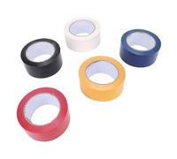 GLOGLOW Ruban de Marquage au Sol, Rubans d'avertissement de sécurité, 5 Rouleaux de 108 Pieds, Adhésif Puissant Non Réfléchissant Découpable en 5 Couleurs pour le Marquage du Ruban de Sol (50