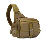 GLOGLOW Sacs de Rangement et Emballages pour Matériel 28 X 18 X 12 Cm, Plusieurs Compartiments, Sac de Taille Tactique pour Pêcheur, Randonnée, Voyage, Sports de Plein Air, Hommes et Femmes, Sac à