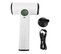 GLOGLOW Sèche-cheveux Rechargeable sans Fil, 100 équipements Rechargeables 30000 Tr/Min Vent Chaud avec un Affichage Numérique Rapide de Type C Portable pour le Dortoir étudiant (WHITE)