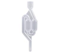 GLOGLOW Soupape d'échappement en plastique à sens unique Soupapes scellées à l'eau pour la maison de la famille Brew Bière Boisson Raisin de vin fermentation Clapet à vin Accessoires de brassage