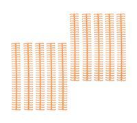 GLOGLOW Spine de Liaison, Colonne Vertébrale de Liaison à Bande, Peigne de Peigne Nan en Plastique de 1/2 Pouce (ORANGE)