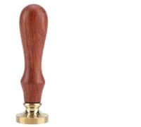 GLOGLOW Tampon de Cire à Cacheter, Manche en Bois et Tête en Laiton pour Invitations, Décoration élégante pour Mariage et écriture de Lettres (Catégorie de plante : 012)