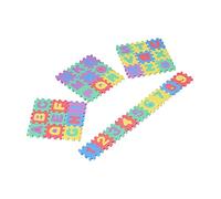 GLOGLOW Tapis de Jeu Puzzle imbriqué, Tapis Alphabet et Chiffres en Plastique, 36 Pièces pour l'apprentissage et Le Jeu des Tout-Petits
