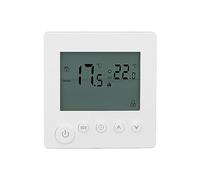 GLOGLOW Thermostat Intelligent, Régulateur de Température, Thermostat Numérique avec Fonction de Mémoire, Bouton de Contrôle 600W, pour Maison, Bureau, Hôtel, AC90V-240V (White)