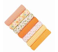 GLOGLOW Tif Artisanal de Couture Bricolage 100% Coton, Motif de Fleurs pour Couverture de Coussin de Portefeuille, Tissu Polyvalent avec 7 Pcs Fixés 100% Coton Coussin de, élégant Ménage Nan (25 *