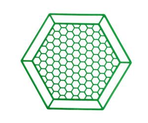 GLOGLOW Ustensiles d'alimentation pour Animaux de Compagnie Cadre Creux de Ruche en PP épaissi 6,14 X 7,01 Pouces Mangeoire Flottante pour Bain d'Abeilles, Surface Perforée Réutilisable Empêchant