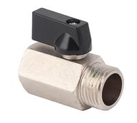 GLOGLOW Valve à Gaz, Mâle File épaissis en Laiton Soupape de Sablasting pour le Robinet à Eau du Robinet, Soupape de Gaz de Type Bille Nan Nan (1/2)