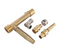 GLOGLOW Vanne de Coupleur Rapide en Laiton pour l'Irrigation Souterraine, Irrigation, G1 Fil en Laiton en Joue de Soupape d'admission d'eau, Conception Ergonomique en Valve de Coupleur Rapide