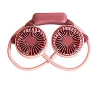 GLOGLOW Ventilateur de Cou sans Pales, 3 Vitesses, Rechargeable par USB, Portable, Mains Libres, Pliable, pour le Bureau, les Voyages, le Travail en Plein Air (PURPLE)