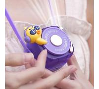 GLOGLOW Ventilateur de Cou sans Pales pour Enfants, Charge USB Rechargeable Silencieux Portable Collier avec Design D'appareil Photo Mignon pour Extérieur