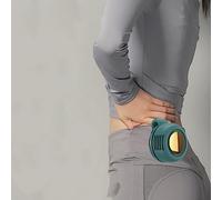 GLOGLOW Ventilateur de Taille Portable sans Fil, Direction Réglable à 360°, Autonomie de 66 Minutes, pour Sports de Plein Air, Travail et Randonnée (GREEN)