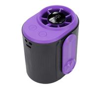 GLOGLOW Ventilateur de Taille Portable, Ventilateur Rechargeable Multi-fonctionnel de 3600mAh avec Affichage LED pour les Chiens de Marche Exerçant du Barbecue de Jardinage