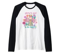 Gloire à Dieu dans Le Plus Haut Ange Luc 2:14 Christian Manche Raglan