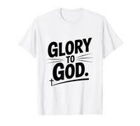 Gloire à Dieu, Foi chrétienne inspirante T-Shirt Graphique avec Valeur