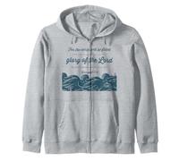 Gloire comme Les eaux recouvrent la mer Habacuc 2 14 Vagues de mer Sweat à Capuche