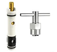 Glomc 1 cartouche de rechange pour robinet à poignée unique 1225, ajustement précis, compatible avec les modèles 1225, comprend un outil facultatif pour la réparation à faire soi-même (B)