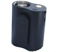 Glomc 1 ventilateur de taille portable, ventilateur de refroidissement portable à 5 vitesses avec lumière LED, ventilateur mains libres rechargeable 3000 mAh pour camping, randonnée et voyage (noir)