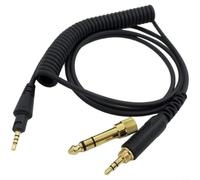 Glomc Câble de casque stéréo OFC plaqué or, cordon de rechange TPE pour Pioneer HDJ-CUE1 X5 pour X7 S7 Professional Audio Listening (édition à angle droit) 1,2 m