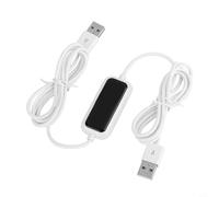 Glomc Câble de transfert de données USB PC vers PC haute vitesse pour le partage de fichiers entre Windows et Mac, câble de liaison pour documents, photos, vidéos