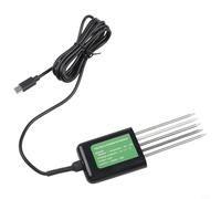 Glomc Capteur de sol USB, 7 en 1 avec PH/humidité/conductivité/température/humidité agriculture floriculture plantes en pot et analyse des nutriments NPK pour les tests de sol
