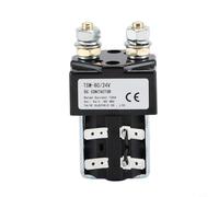 Glomc Contacteur 125 A CC Tsw-80 60 V normalement ouvert en alliage d'argent pour systèmes EV Machines de construction d'énergie éolienne Noir (TSW-80/60 V)