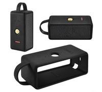 Glomc Coque de protection en silicone pour haut-parleur portable EMBERTON III, coque souple anti-chute avec découpes précises, bouclier antichoc pour voyage en plein air (noir)