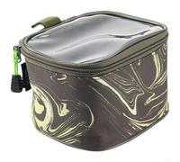 Glomc Ensemble de sacs de rangement pour moulinet de pêche, tissu Oxford imperméable avec PVC transparent et séparateurs amovibles, organiseur portable pour pêche en plein air (B)