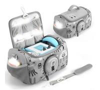 Glomc Étui de transport pour kit de démarrage Toniebox, pour lecteur audio Toniebox 2, étui de transport boîte de rangement sac de transport quatre couleurs disponibles : rouge, rose, violet, gris