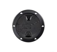 Glomc Housse de pont ronde en ABS, trappe d'inspection de yacht avec joint d'étanchéité pour anneau antidérapant, trou de main pour bateau de mer, 10,2 cm, blanc (15,2 cm, noir)