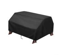 Glomc Housse de table de pique-nique, pour table d'activités 3 en 1 à sable et eau, 102 x 102 x 53,2 cm, tissu Oxford polyester 210D, coupe-vent avec cordons réglables et 4 loquets