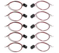 Glomc Kit capteur de faisceau infrarouge LED module de comptage 5 mm interrupteur photoélectrique 3,6-5,5 V pour robot Arduino détection de vitesse de compétition (50 cm)