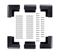 Glomc Kit de 6 supports d'angle de montage pour panneau solaire ABS avec 48 vis pour une installation facile sur le toit ou le pont, convient pour camping-car, bateau, voyage en mer