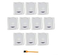 Glomc Lot de 10 sacs d'aspirateur d'une capacité de 3 L pour Ecovacs pour Deebot T30 pour T30 Pro pour omni Robot Cleaner, collecte de poussière pour nettoyage domestique