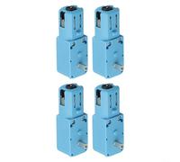 Glomc Lot de 4 moteurs à engrenages en métal CC 3 V-6 V 110 tr/min 90:1 Réduction pour robot Tt Voiture Bricolage Loisirs électroniques Jouet Avion Bubble Vibration Dispositifs