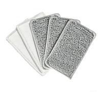 Glomc Lot de 5 tampons de nettoyage pour machine à expresso pour buse à vapeur et plateau d'égouttement, tissu absorbant de 13,1 x 7,2 cm, avec bords à double couture, remplacement pour brassage de