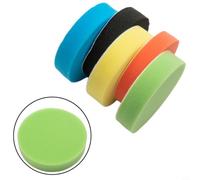 Glomc Lot de 5 tampons de polissage en éponge de 125 mm pour polisseuse de voiture, tampons en mousse pour verre, métal, meubles, détails et entretien de voiture (125 mm)