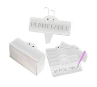 Glomc Lot de 50 étiquettes en aluminium étanches pour plantes et plantes de serre pour jardin, fleurs, légumes, pépinière, verger, serre